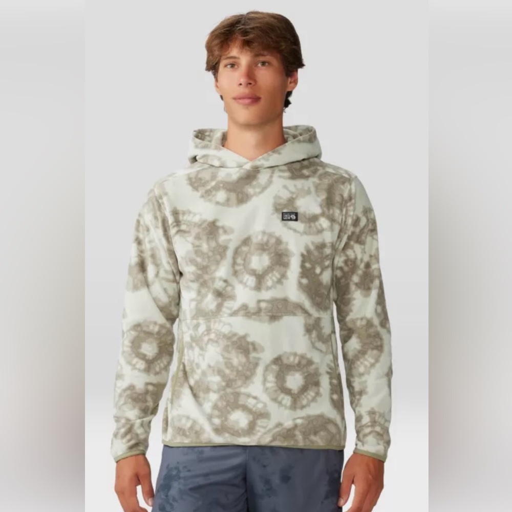 Men's Mountain Hard wear NWOT Sage fleece Patterned Hoodie